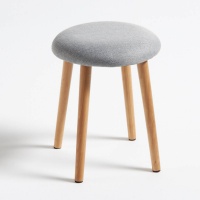 Табурет Мягкий Jimi единый размер серый LA REDOUTE INTERIEURS  фото, kupilegko.ru